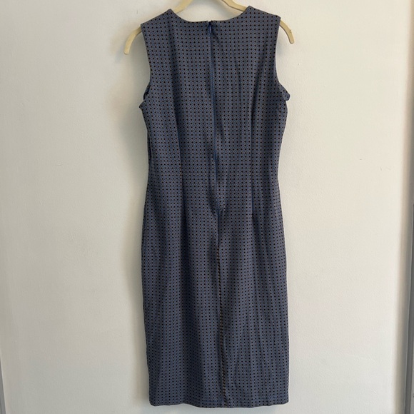J. McLaughlin Sleeveless Patterned Shift Dress- Blue Sundress- Size M - Picture 2 of 6